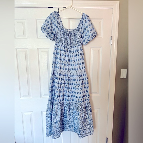 Blue Maxi Summer Dress - Picture 1 of 3